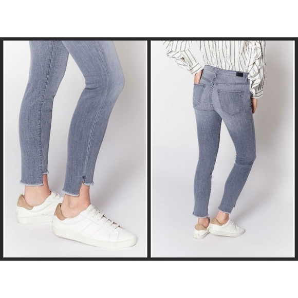💕JOIE💕 Midrise Ankle Skinny Jean Frayed Step Hem ~ Cinder 27 NWT - Picture 4 of 6
